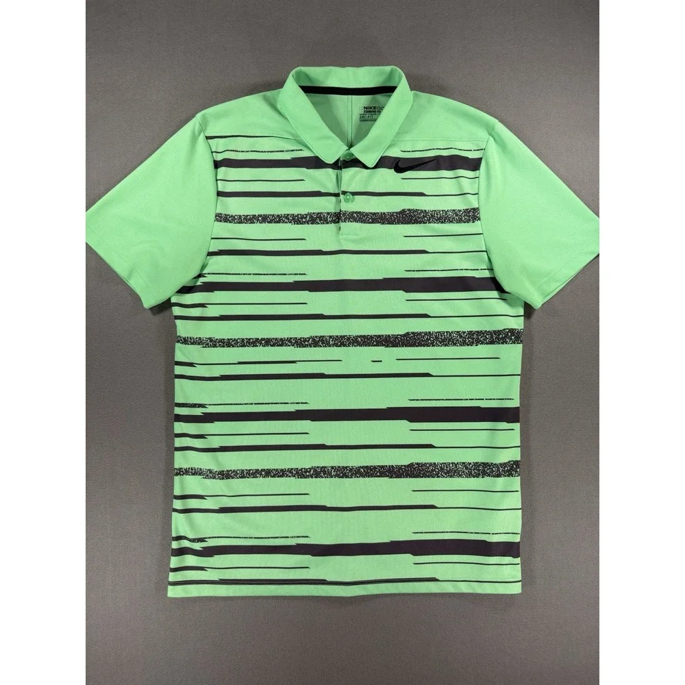Nike Golf Dri Fit Standard Fit Polo In Neon Green, Men's Size S